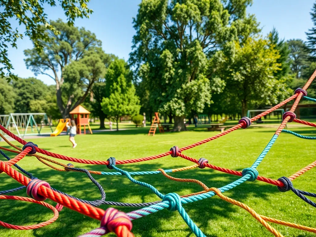 Siatki sznurkowe w obiektach rekreacyjnych i parkach linowych